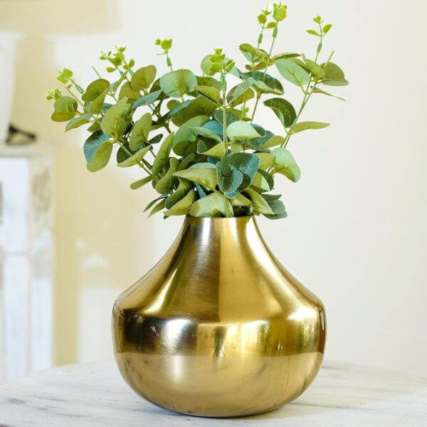 Iron Flower Vase Gold - Image 6
