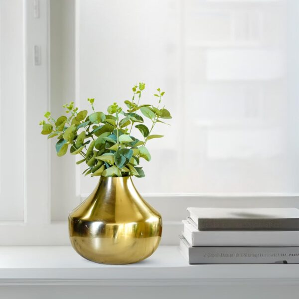 Iron Flower Vase Gold - Image 3